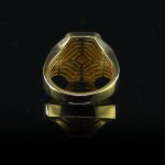 10K Gold Aries Ram Zodiac Signet Ring | 14K GOLD Animal Goat Handmade Solid Band Ring | 18K Gold Custom Jewelry Men Women Unique Gift - Image 3