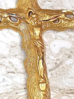 ONE of a KIND gifts for women Cross Solid gold 18k Crucifix Pendant Christian Grandmother Cross gift for Christian women Crucifix Pendant Designer Christianity HANDMADE Jewellery Unique Gift for her - Image 3