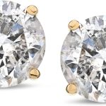 Collection Certified 14k Gold Diamond with Screw Back and Post Stud Earrings (J-K Color, I1-I2 Clarity)