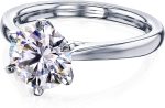 Kobelli 1.9ct Round Forever One Moissanite 6-Prong Ring (DEF/VS) - Image 7