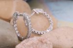 Dazzlingrock Collection 0.50 ct to 2.13 ct Lab Grown Round White Diamond Ladies Hoop Earrings, 14K Gold - Image 5