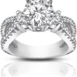 Madina Jewelry 1.75 ct Ladies Round Cut Diamond Engagement Ring in 14 kt White Gold