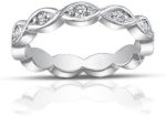 Madina Jewelry 0.60 ct Ladies Round Cut Diamond Eternity Band Ring in Platinum