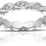 Madina Jewelry 0.60 ct Ladies Round Cut Diamond Eternity Band Ring in Platinum