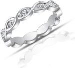 Madina Jewelry 0.60 ct Ladies Round Cut Diamond Eternity Band Ring in Platinum - Image 2