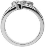 Madina Jewelry 0.50 ct Ladies Round and Princess Cut Diamond Anniversary Ring in Platinum - Image 5