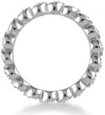 Madina Jewelry 2.00 ct Round Cut Diamond Eternity Wedding Band Ring in Bezel Setting in Platinum - Image 4
