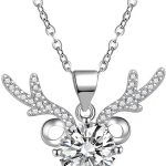 JUNZAI Fashion Women’s Necklace,Handmade Sterling Necklace for Women, Christmas Birthday Valentines Day Jewelry Gift for Women and Girls