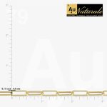Au Naturale 14k Yellow Gold 4.4 mm Capsule Paperclip Link Chain Necklace (18, 20, 24, 30 or 36 inch) - Image 4