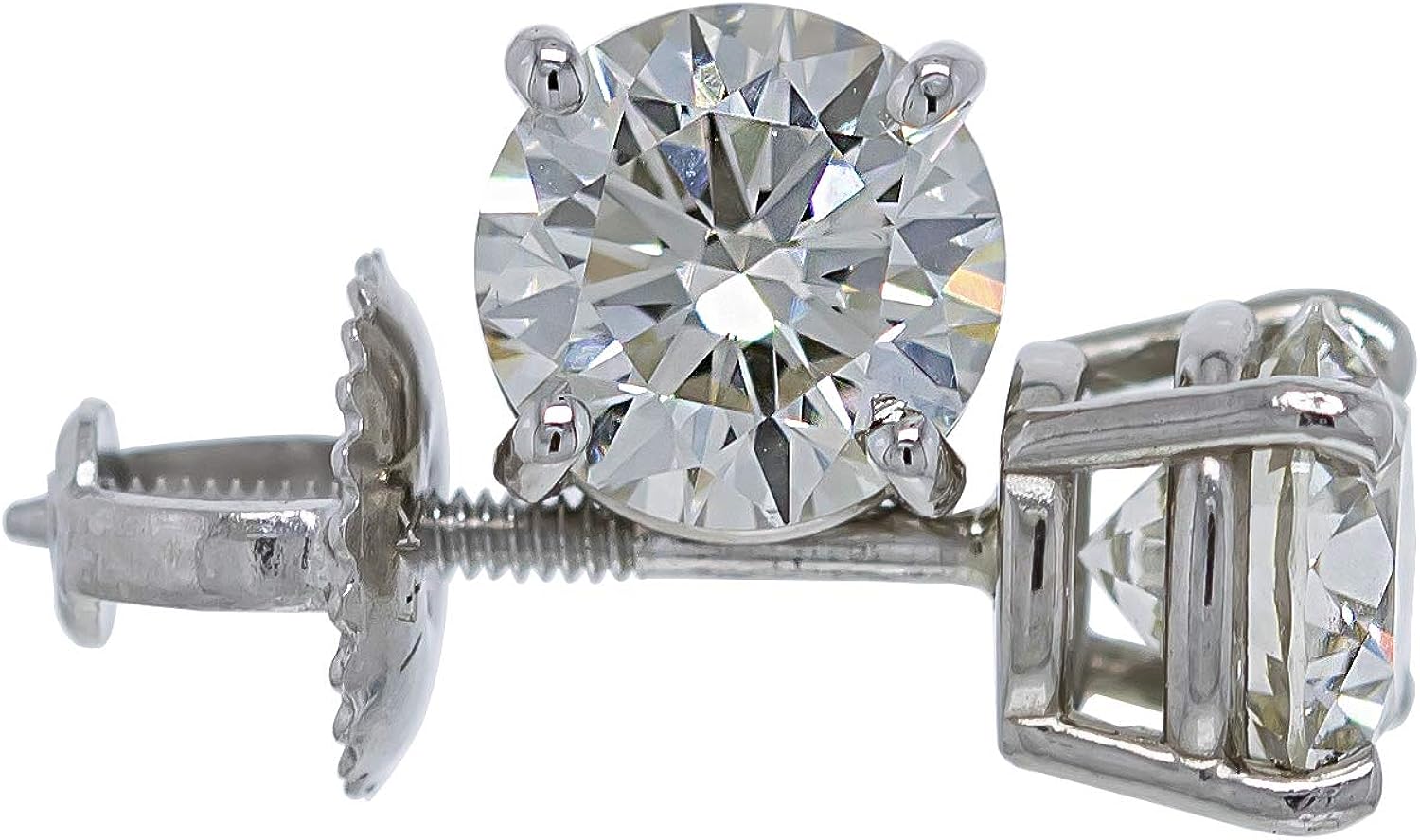 251228020113262_1 IGI Certified 1.5 cttw Lab Created Womens Diamond Stud Earrings 14k White Gold VS2-SI1 - Image 1