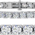 8 Carat to 12 Carat Diamond Tennis Bracelet in 14K Gold (7 Inch) - IGI Certified