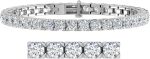 8 Carat to 12 Carat Diamond Tennis Bracelet in 14K Gold (7 Inch) - IGI Certified