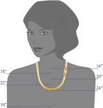 The Diamond Deal 14k Solid Yellow Gold 6.00mm Shiny Imperial Herringbone Chain Necklace or Bracelet for Pendants and Charms with Lobster-Claw Clasp (7", 8", 16", 18" 20" or 24 inch) - Image 4
