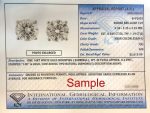 1 to 2 Carat Natural Diamond Stud Earrings IGI Certified Total Weight Round in 14K White Gold with Screw Backs by Beverly Hills Jewelers - Image 2