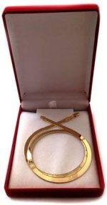 Jewelry Affairs 14k Yellow Solid Gold Imperial Herringbone Chain Necklace, 6.0mm - Image 4