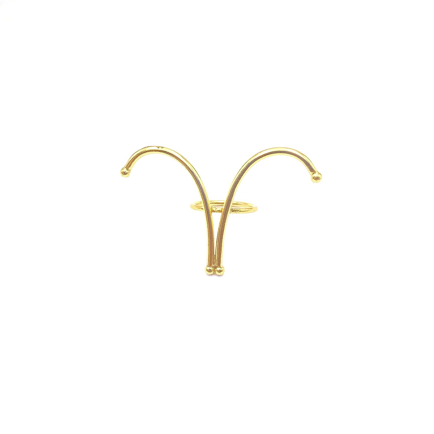 251228020114292_1 Handmade Cocktail Unique Brass Ring Statement Designer Trendy Women Bridal Anniversary Birthday Jewelry Gift For Her Wife Mom (5.5) - Image 1