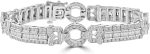 Madina Jewelry 7.27 ct Ladies Baguette and Round Cut Diamond Tennis Bracelet In Channel and Pave Setting