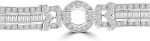 Madina Jewelry 7.27 ct Ladies Baguette and Round Cut Diamond Tennis Bracelet In Channel and Pave Setting - Image 6