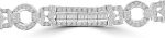 Madina Jewelry 7.27 ct Ladies Baguette and Round Cut Diamond Tennis Bracelet In Channel and Pave Setting - Image 7