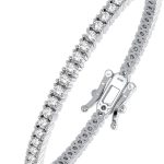 Femme Luxe Sara Diamond Tennis Bracelet for Women (5.00 Carats, G-H Color, I2 Clarity), 14K Gold, with Gift Box, Giftable Jewelry