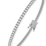 Femme Luxe Sara Diamond Tennis Bracelet for Women (3.00 Carats, G-H Color, I2 Clarity), 14K Yellow or White Gold, with Gift Box, Giftable Jewelry
