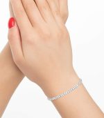 Femme Luxe Sara Diamond Tennis Bracelet for Women (3.00 Carats, G-H Color, I2 Clarity), 14K Yellow or White Gold, with Gift Box, Giftable Jewelry - Image 2