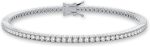 Femme Luxe Sara Diamond Tennis Bracelet for Women (3.00 Carats, G-H Color, I2 Clarity), 14K Yellow or White Gold, with Gift Box, Giftable Jewelry - Image 3