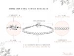 Femme Luxe Emma Diamond Tennis Bracelet (2 ct. t.w.) In 14K White Gold, G-H Color, I2 Clarity Giftable Jewelry - Image 3
