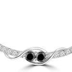 Madina Jewelry 1.38 ct Round Cut Diamond Stick Bar Horizontal Long Pendant Necklace for Women (G Color SI-1 Clarity) with 16 inch Chain Included