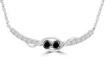 Madina Jewelry 1.38 ct Round Cut Diamond Stick Bar Horizontal Long Pendant Necklace for Women (G Color SI-1 Clarity) with 16 inch Chain Included - Image 3