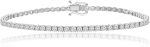 Madina Jewelry 2.71 ct Ladies Round Cut Diamond Tennis Bracelet in 14 kt White Gold