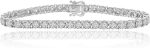 Madina Jewelry 3.02 ct Ladies Round Cut Diamond Tennis Bracelet in 14 kt White Gold