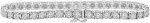 Madina Jewelry 3.02 ct Ladies Round Cut Diamond Tennis Bracelet in 14 kt White Gold - Image 2