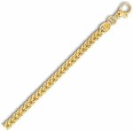 14k REAL Yellow Gold 4.4mm Shiny Diamond-Cut Square Franco Chain Necklace Or Bracelet for Pendants and Charms with Lobster-Claw Clasp (22" or 24 inch) Mens Solid Franco Chains Jewelry - Image 4