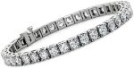 Madina Jewelry 2.00 ct Ladies Round Cut Diamond Tennis Bracelet in 14 kt White Gold - Image 2