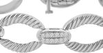 Madina Jewelry 1.08 ct Ladies Round Cut Diamond Designer Bracelet in 14 kt White Gold - Image 4