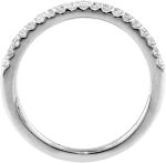 VIP JEWELRY ART 0.35 CT TW Round Diamond Wedding Band in Platinum - Image 2