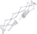 Rylos Classic Diamond Tennis Bracelet in 14K White Gold With Spectacular White Diamonds - 6 3/4"* - Image 3