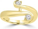 Madina Jewelry 0.26 Ct Round Cut Diamond Anniversary Wedding Band Ring in 18 kt Yellow Gold