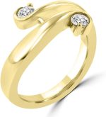 Madina Jewelry 0.26 Ct Round Cut Diamond Anniversary Wedding Band Ring in 18 kt Yellow Gold - Image 4