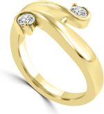 Madina Jewelry 0.26 Ct Round Cut Diamond Anniversary Wedding Band Ring in 18 kt Yellow Gold - Image 5