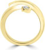 Madina Jewelry 0.26 Ct Round Cut Diamond Anniversary Wedding Band Ring in 18 kt Yellow Gold - Image 7