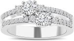 Madina Jewelry 0.75 ct Ladies Round Cut Diamond Anniversary Wedding Band Ring in Platinum