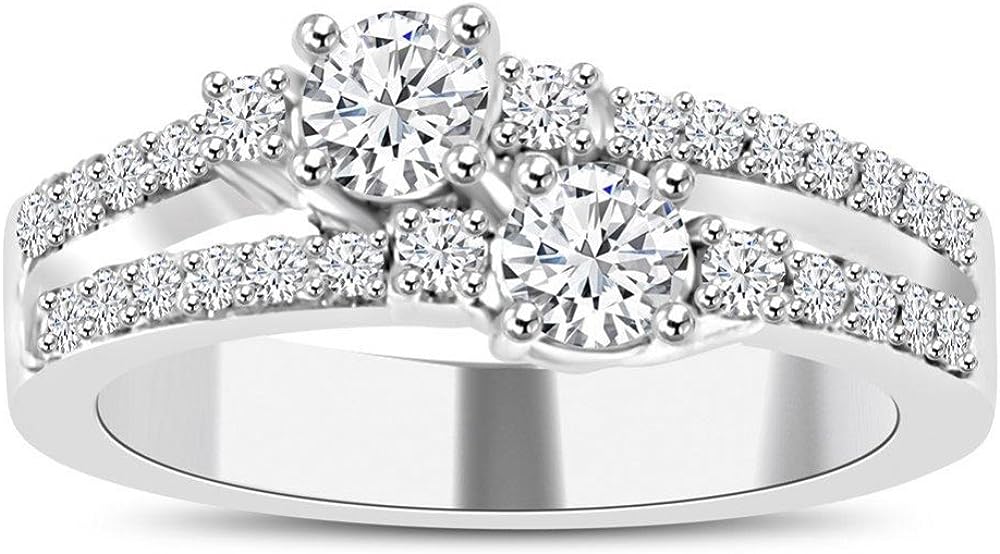 251228020527310_1 Madina Jewelry 0.75 ct Ladies Round Cut Diamond Anniversary Wedding Band Ring in Platinum - Image 1