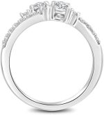 Madina Jewelry 0.75 ct Ladies Round Cut Diamond Anniversary Wedding Band Ring in Platinum - Image 6