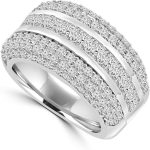 Madina Jewelry 4.10 ct Ladies Princess and Round Cut Diamond Anniversary Ring in Platinum - Image 3