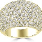 Madina Jewelry 5.25 ct Ladies Round Cut Diamond Anniversary Ring in 14 kt Yellow Gold
