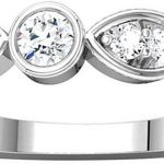 Madina Jewelry 0.50 ct Ladies Round Cut Diamond Wedding Band Ring in Platinum