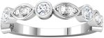 Madina Jewelry 0.50 ct Ladies Round Cut Diamond Wedding Band Ring in Platinum