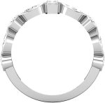 Madina Jewelry 0.50 ct Ladies Round Cut Diamond Wedding Band Ring in Platinum - Image 4